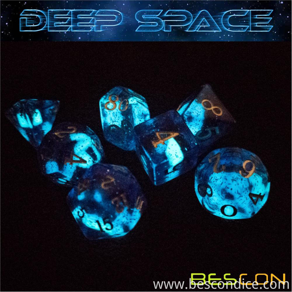 Deep Space Glowing Rpg Polyhedral Dice Set 3 Deep Space Glowing Rpg Polyhedral Dice Set 3